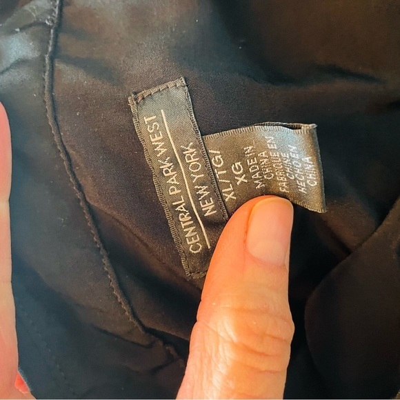 Black Silky Button Up Blouse - Picture 9 of 11